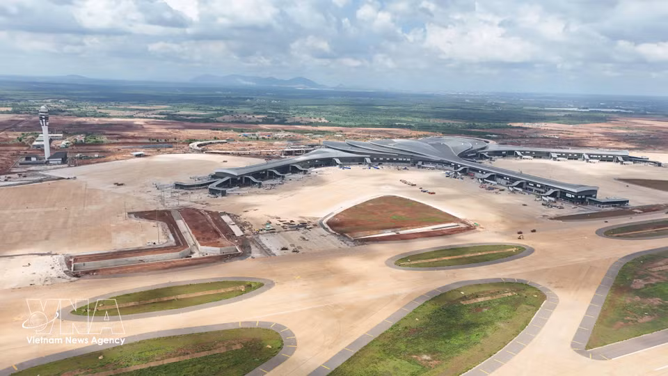 Vue d'ensemble du chantier au début du mois de juillet 2026. Photo : VNA