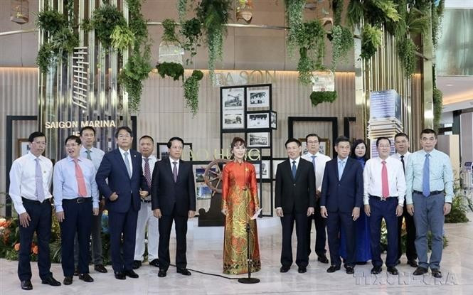 L'inauguration du Saigon Marina International Financial Centre (Saigon Marina IFC) a marqué un jalon important. Ce projet a figuré en effet parmi les 80 initiatives majeures lancées pour célébrer le 80ᵉ anniversaire de la Fête nationale. Photo : VNA