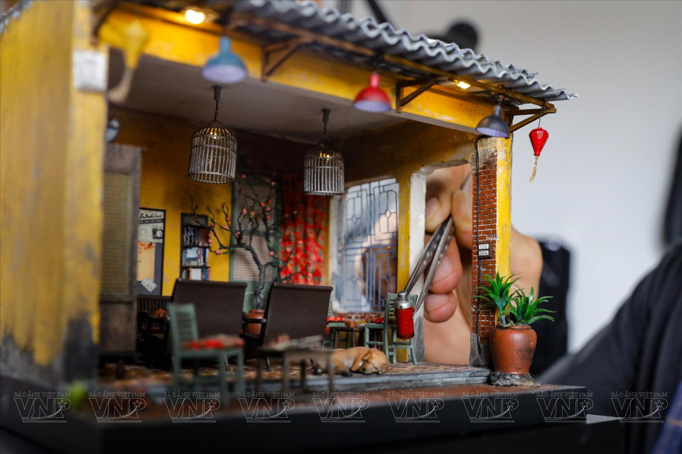 Maquette d'une maison du Vieux Quartier de Hanoï. Photo : Vietnam Illustré