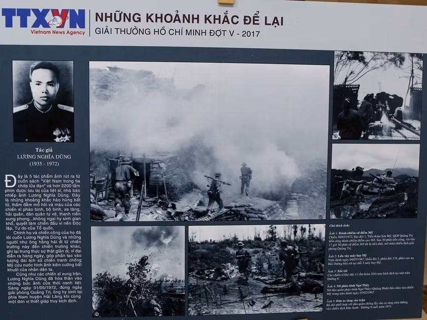 Le journaliste martyr Luong Nghia Dung a été distingué par le Prix Hô Chi Minh et le Prix d'État de la Littérature et des Arts. Sa série "Moments marquants" a été récompensée par le Prix Hô Chi Minh en 2017. Photo : VNA