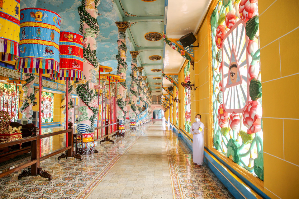 Le Grand Palais est décorée de détail minutieux. Photo : VNA