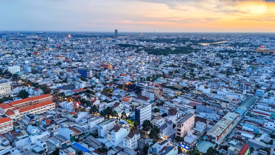 Un coin de l’arrondissement de Ninh Kiêu, ville de Cân Tho. Photo : VNA