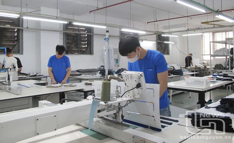 Dans une entreprise à Thai Nguyen. Photo: baothainguyen.vn