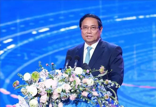 Le Premier ministre Pham Minh Chinh lors de l'événement. Photo: VNA