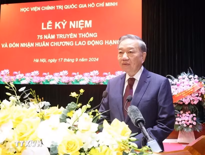 Le secrétaire général du Parti communiste du Vietnam et président To Lam. Photo : VNA