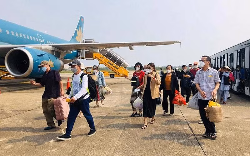 Le marché international de l’aviation rebondit au Vietnam. Photo : journal Nhan Dan
