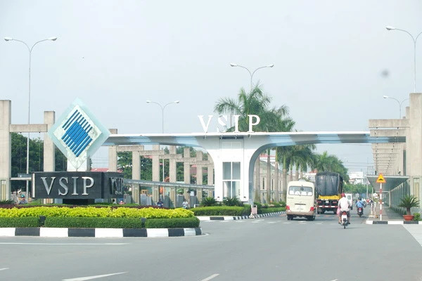 VSIP est l'un des ponts reliant les entreprises vietnamiennes et les investisseurs étrangers dans la province de Binh Duong. (Photo : VNA)