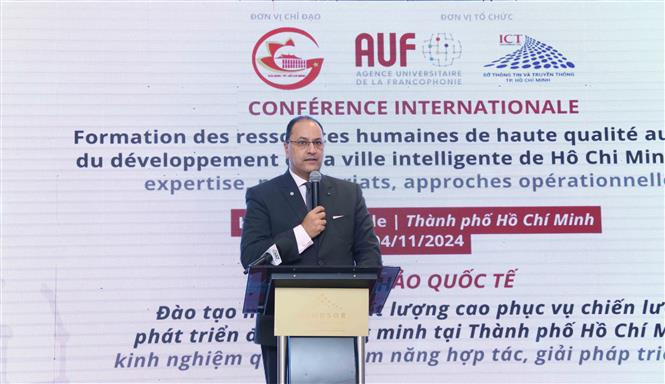 Slim Khalbous, recteur de l'Agence universitaire de la Francophonie (AUF). Photo : VNA