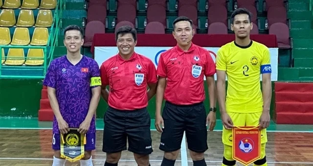 L'arbitre Truong Quoc Dung participera à la Coupe du Monde de Futsal de la FIFA en septembre, sa deuxième fois en tant qu'officiel lors du tournoi. (Photo : AVN)
