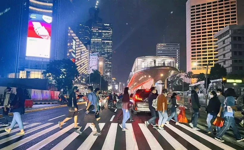 Une rue du centre de Jakarta. (Photo : jakartaglobe.id)