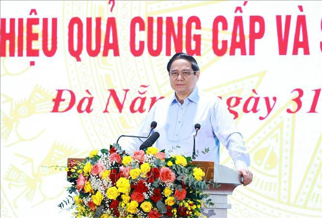 Le Premier ministre Pham Minh Chinh lors de l'événement. Photo: VNA