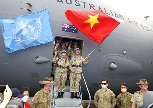 Casques bleus vietnamiens. Photo d'illustration: VNA