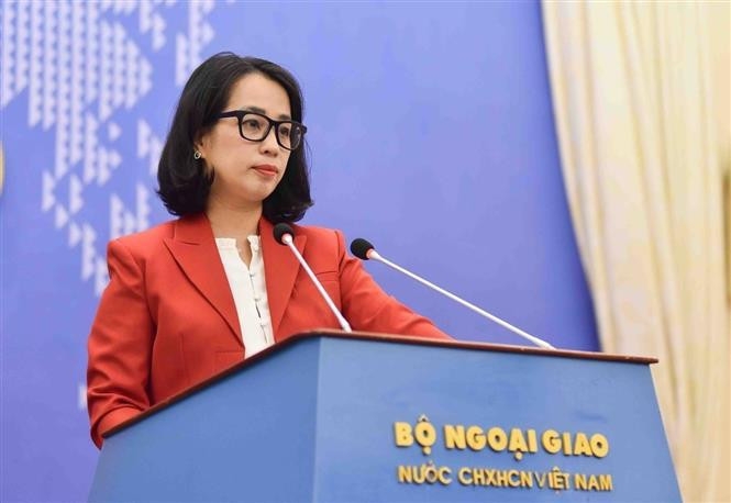La porte-parole du ministère des Affaires étrangères, Pham Thu Hang. Photo: VNA