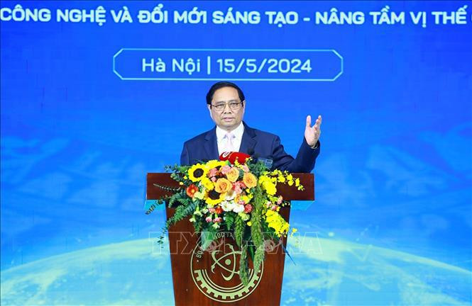 Le Premier ministre Pham Minh Chinh lors de l'événement. Photo: VNA
