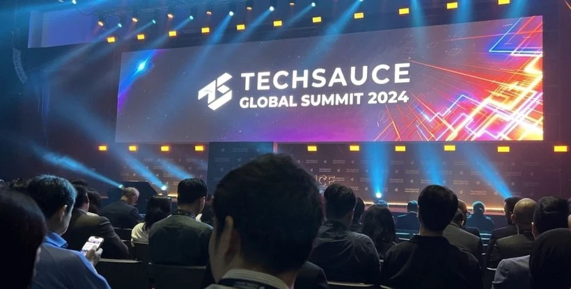À l'ouverture du Sommet mondial Techsauce 2024 (Photo : VNA)