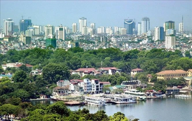 Un coin de la ville de Hanoi. Photo : Journal Quqn doi nhan dan