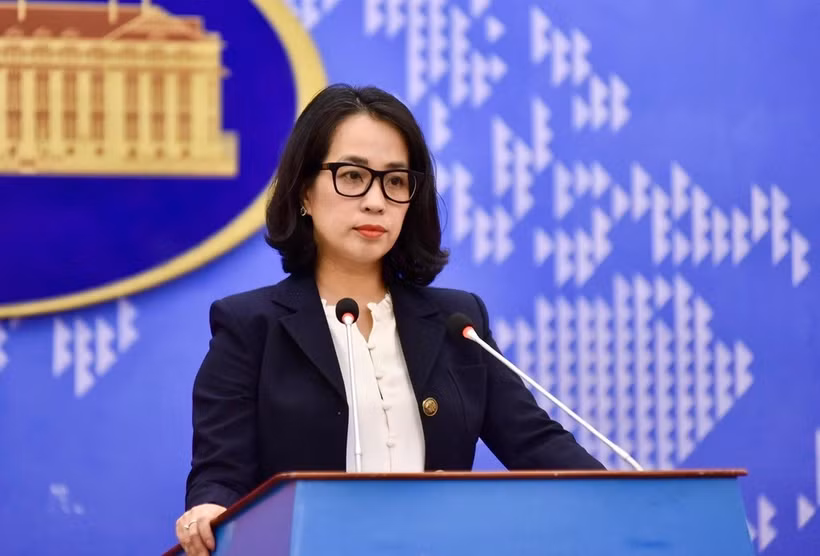 La porte-parole du ministère des Affaires étrangères Pham Thu Hang. Photo : VNA
