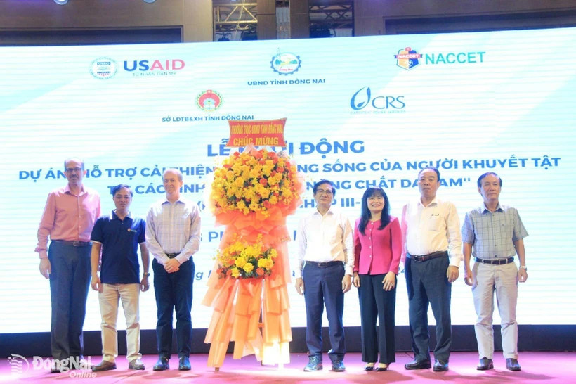 Lors de la cérémonie de lancement du projet à Dong Nai. Photo : VNA 