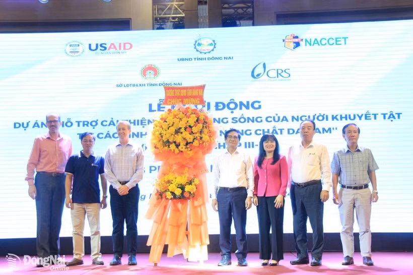 Lors de la cérémonie de lancement du projet à Dong Nai. Photo : VNA 