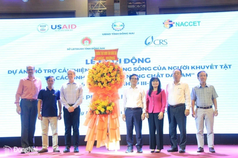 Lors de la cérémonie de lancement du projet à Dong Nai. Photo : VNA 