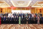 Participants à la cérémonie marquant le 50e anniversaire des relations diplomatiques entre le Vietnam et l'Angola (12 novembre 1975-2025). Photo : VNA