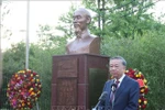 Le secrétaire général du Parti, Tô Lâm, s’exprime lors de la cérémonie d’inauguration du buste du président Hô Chi Minh dans l’enceinte de l’ambassade du Vietnam en République de Corée. Photo: VNA