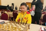 Nguyên Nam Kiêt en compétition au FIDE World Cadet & Youth Rapid & Blitz Championship 2025, en cours à Rhodes, en Grèce. Photo: Equipe sportive du Vietnam
