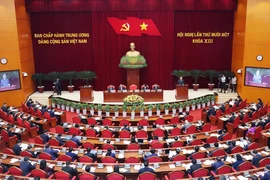 Le 11e Plénum du Parti communiste du Vietnam (PCV) du 13e mandat. Photo: VNA