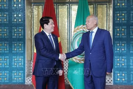 Le président Luong Cuong visite et prononce un discours politique à la Ligue des États arabes