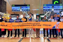 La compagnie aérienne low-cost sud-coréenne Aero K annonce l’inauguration officielle d’une nouvelle liaison aérienne directe reliant l’aéroport international de Cheongju (province de Chungcheongbuk-do) à Nha Trang, au Vietnam. Photo: VOV