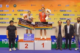 La numéro 1 vietnamienne Nguyên Thuy Linh (18e mondiale) (gauche). Photo: VNA