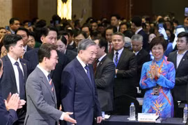 Le secrétaire général du Parti communiste du Vietnam (PCV), Tô Lâm, au Forum économique Vietnam – République de Corée. Photo: VNA 