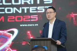Le sous-colonel Triêu Manh Tung, directeur adjoint du Département de cybersécurité et de lutte contre la criminalité technologique du ministère vietnamien de la Sécurité publique. Photo: Ministère vietnamien de la Sécurité publique