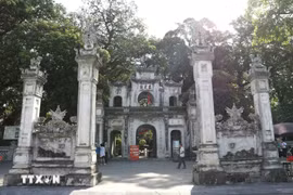 Le temple Quan Thanh. Photo: VNA