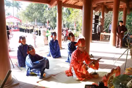La fête du nouveau riz de l’ethnie Muong. Photo. VNA