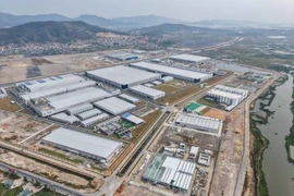 Plusieurs entreprises installent dans le Parc industriel de Song Khoai, commune de Quang Yen, province de Quang Ninh. Photo: VNA