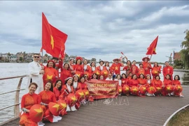 “Việt phục bộ hành”, marche culturelle aux couleurs du Vietnam aux Pays-Bas. Photo: VNA