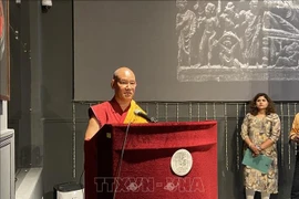 Le vénérable Shartse Khensur Rinpoche Jangchup Choeden, secrétaire général de la Confédération bouddhiste internationale (International Buddhist Confederation – IBC). Photo: VNA