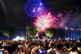 Hô Chi Minh-Ville prévoit six sites de feux d’artifice pour célébrer le Nouvel An 2026. Photo: VNA