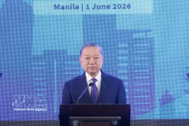Le secrétaire général du Parti communiste du Vietnam et président de la République, Tô Lâm, s'exprime lors du forum. Photo: VNA