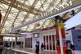 Pavillon de la Banque d'Etat à l’Exposition des réalisations nationales. Photo: VNA