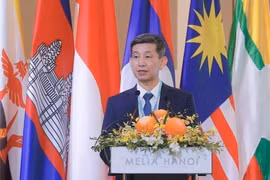 Nguyên Danh Hoang Viêt, chef de l’Administration vietnamienne des Sports (ministère de la Culture, des Sports et du Tourisme), s'exprime lors de la réunion. Photo: VNA
