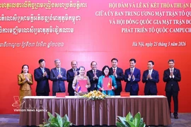 La signature de l’accord de coopération pour la période 2026-2031. Photo: VNA