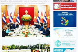 Les médias cubains soulignent l’importance de la visite du plus haut législateur cubain au Vietnam. Photo: VNA