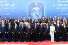 La cérémonie de signature de la Convention des Nations Unies contre la cybercriminalité s'ouvre solennellement à Hanoï