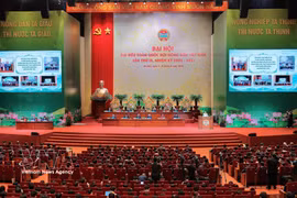 Le 9e Congrès national de l’Union des agriculteurs du Vietnam. Photo: VNA