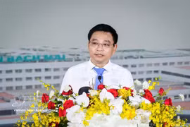 Le vice-Premier ministre nguyên Van Thang s'exprime lors de la cérémonie. Photo: VNA