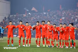 L’équipe nationale masculine de football du Vietnam. Photo: VietnamPlus