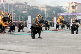  14e Congrès national du Parti : entraînement des forces d'élite pour garantir l'ordre public 