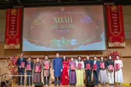 Le 7 février, à Tokyo, l’ambassade du Vietnam au Japon, en coordination avec les organisations vietnamiennes locales, a organisé la fête communautaire « Xuân quê hương 2026 » (Printemps au Pays natal). Photo: VNA